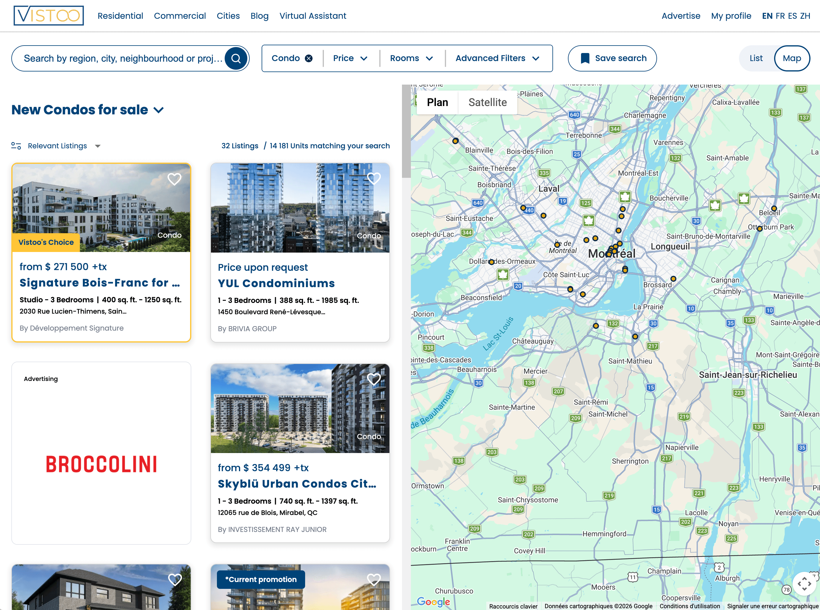 Vistoo — Plateforme immobilière canadienne — capture 2