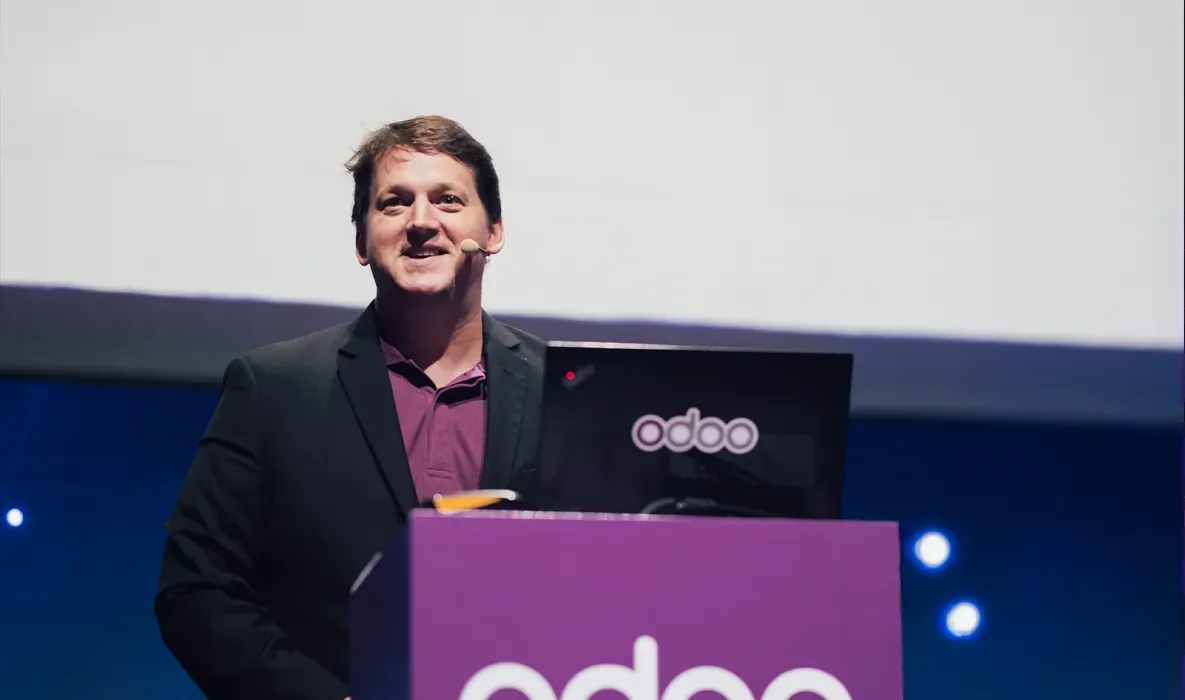 Keynote d'ouverture d'Odoo Experience, où la nouvelle version majeure est dévoilée