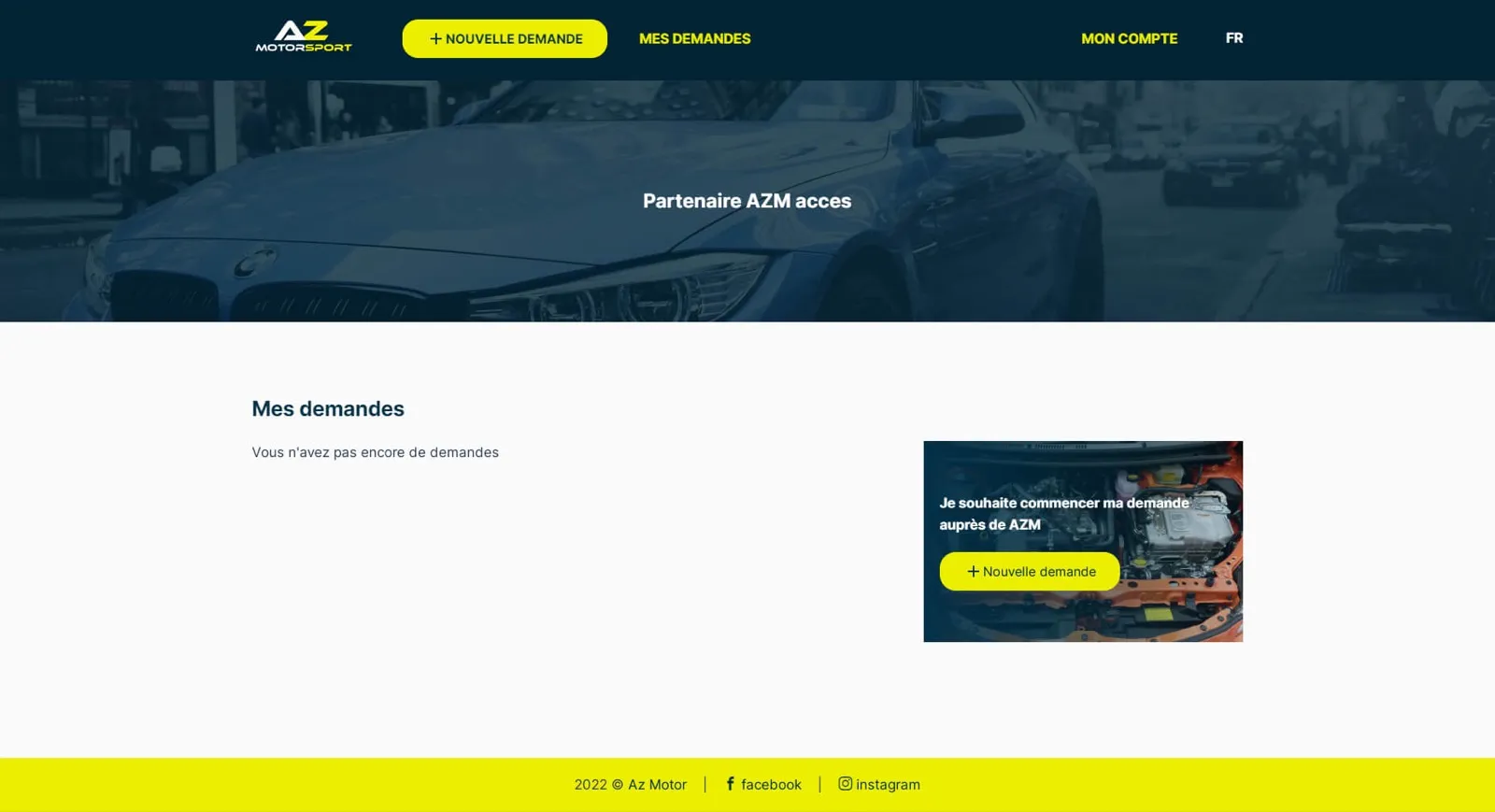 AZ Motorsport — Site e-commerce et plateforme pro de reprogrammation — capture 4