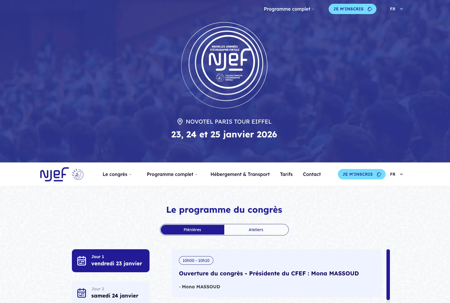 NJEF — Nouvelles Journées d'Échographie Fœtale — capture 1