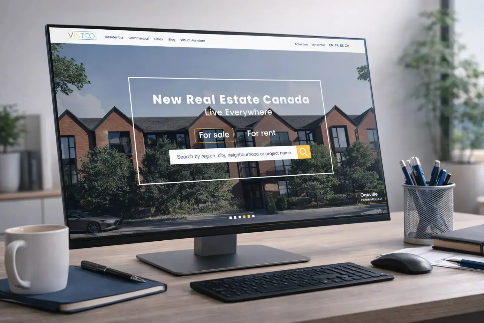 Projet Vistoo — Plateforme immobilière canadienne